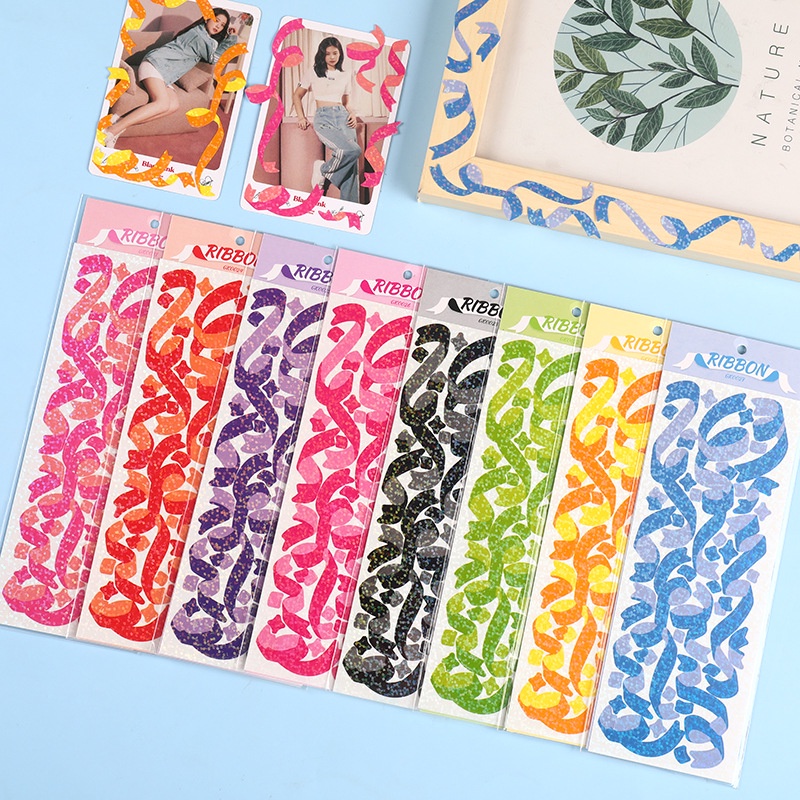 Miếng Dán Thẻ Cuckoo Kẻ Sọc Dọc Lấp Lánh GK0020