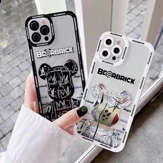 Ốp Điện Thoại Trong Suốt In Hình Gấu Cho IPhone 13 12 11 pro max xs max x xr 7 8 plus