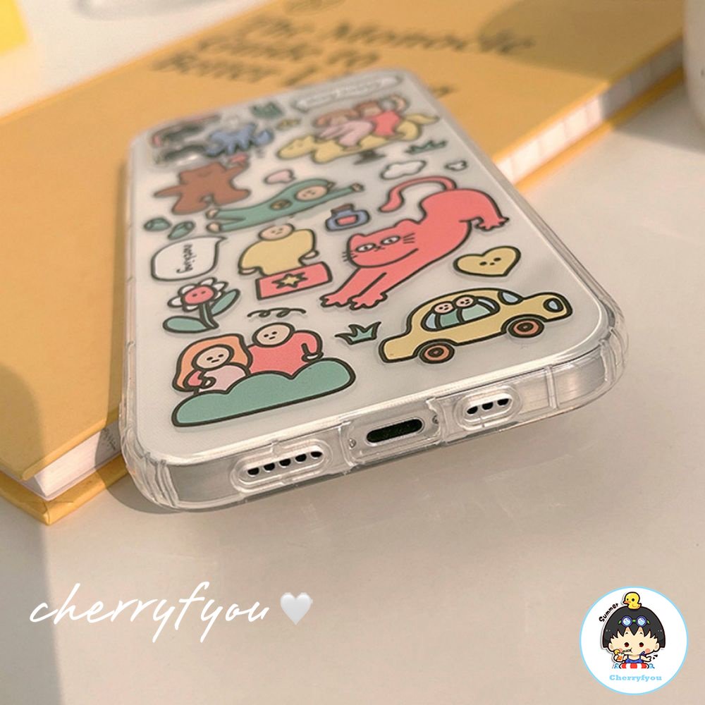 Ốp Điện Thoại TPU Mềm Trong Suốt Họa Tiết Hoạt Hình Dễ Thương Cho IPhone 14 11 13 12 Pro Max X XR 7 8 Plus