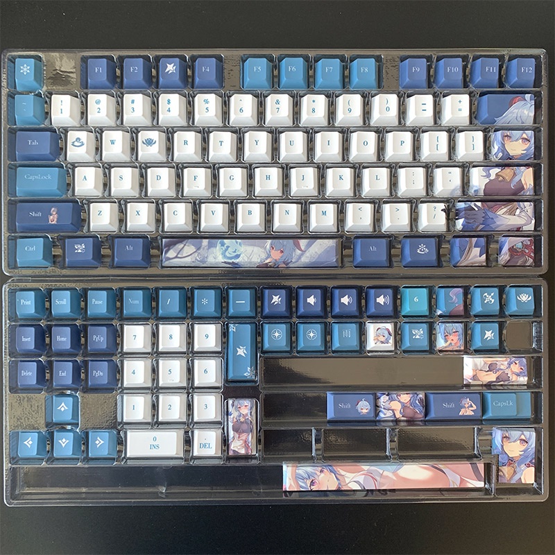 Nút Bàn Phím PBT In Hình Anime Cho Bàn Phím Game Genshin