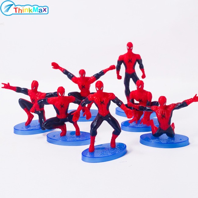 Set mô hình đồ chơi THINKMAX thiết kế Người Nhện Marvel trang trí nội thất