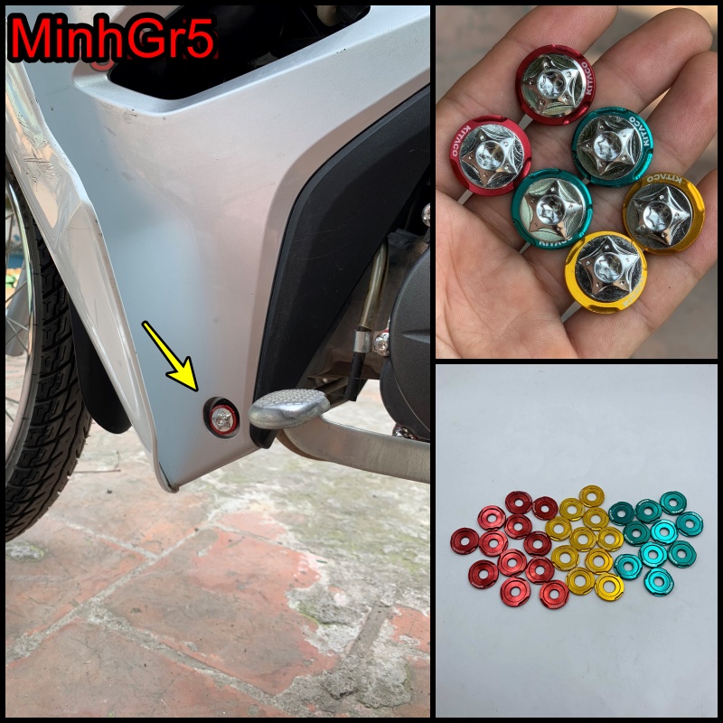 Full 11 ỐC Dàn Áo SALAYA+Lông Đền Wave 100,110,50cc