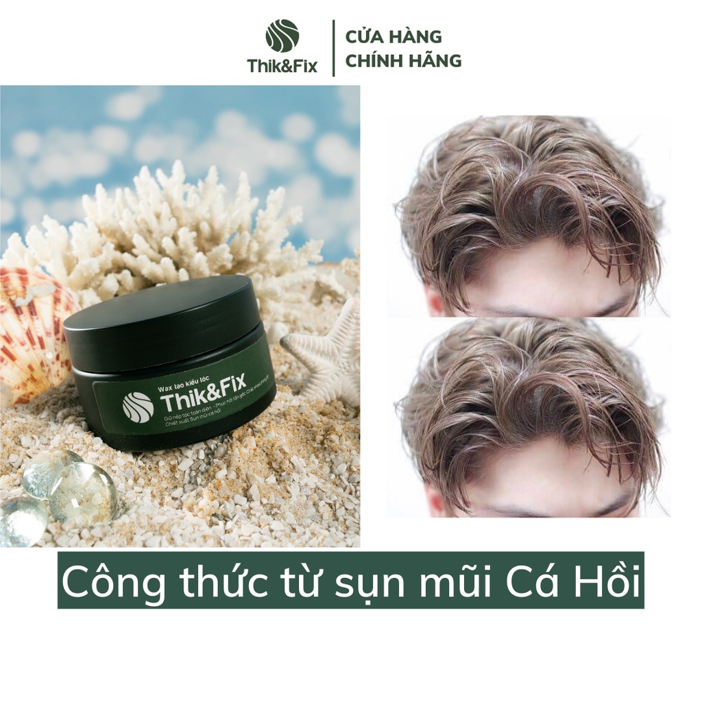 Wax vuốt tóc thảo dược Thik&Fix (Lọ 100g) - Chuyên dành cho tóc yếu, dễ gãy rụng