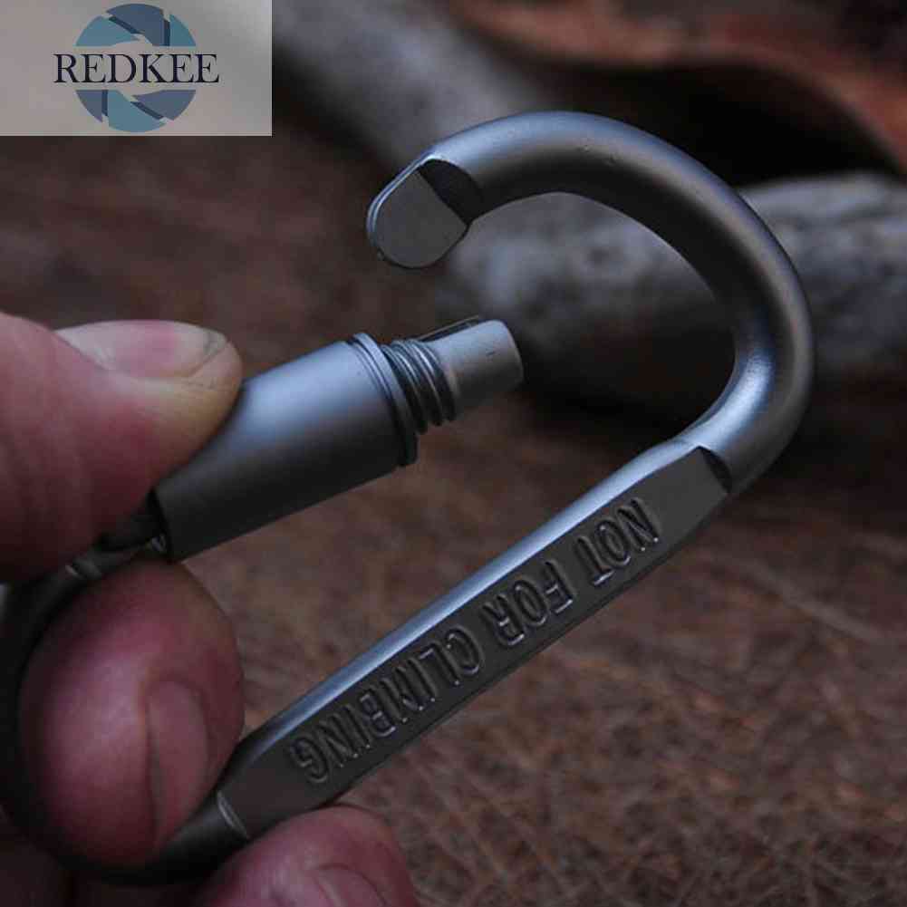 Móc Khóa Carabiner Bằng Hợp Kim Nhôm Hình Chữ D