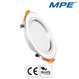 Đèn led downlight âm trần mpe seri dlb viền bạc - 5w 7w 9w 12w - chính hãng