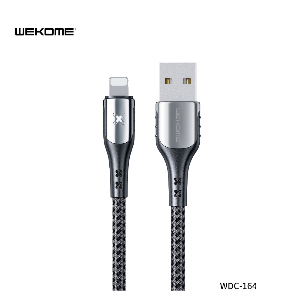 CHÍNH HÃNG Dây Cáp sạc nhanh tự ngắt Wekome WDC 164 Dòng 6A cáp dây dù chống đứt IP SAMSUNG Type C