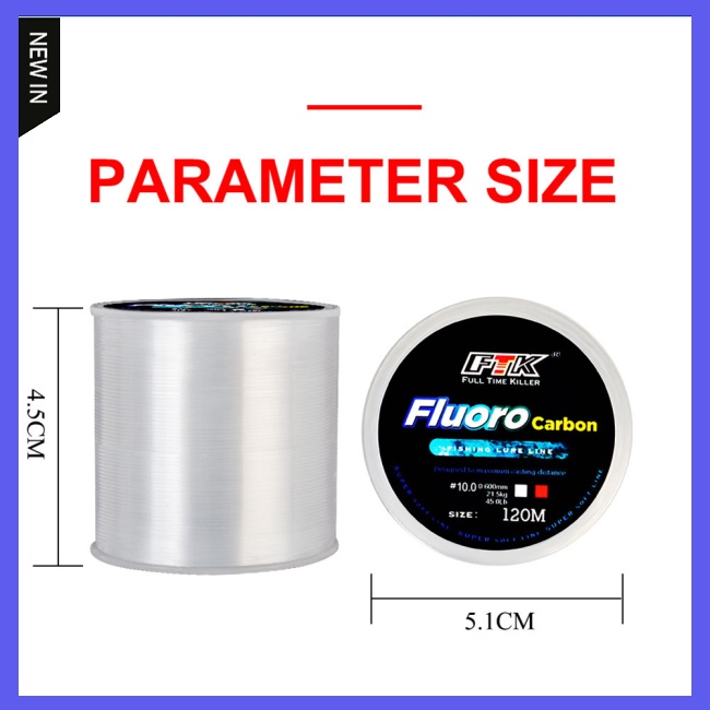 1 Cuộn Dây Cước Câu Cá 120M 5LB-34LB