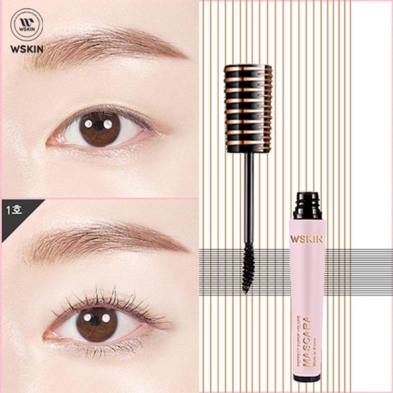 Mascara WSKIN Siêu Dài-Dầy-Lâu Trôi Không Box