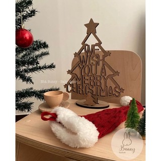 Cây thông noel để bàn bằng gỗ