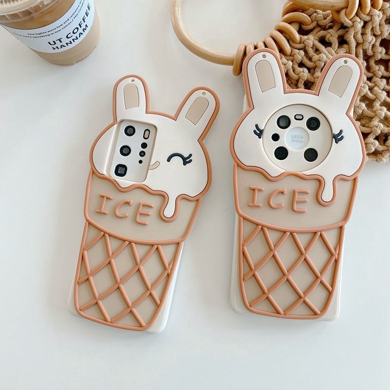 Ốp Điện Thoại Hình Thỏ Hoạt Hình Cho iphone 15 14 13 12 mini 11 pro max 6 6s 7 8 plus x xs max xr se 2020