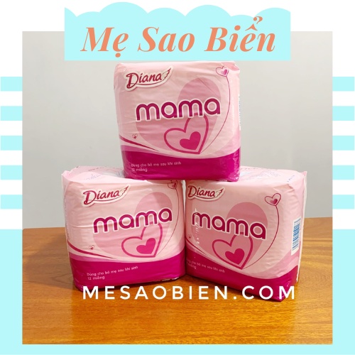 Băng vệ sinh Diana Mama (Gói 12 miếng) Băng cho mẹ sau sinh