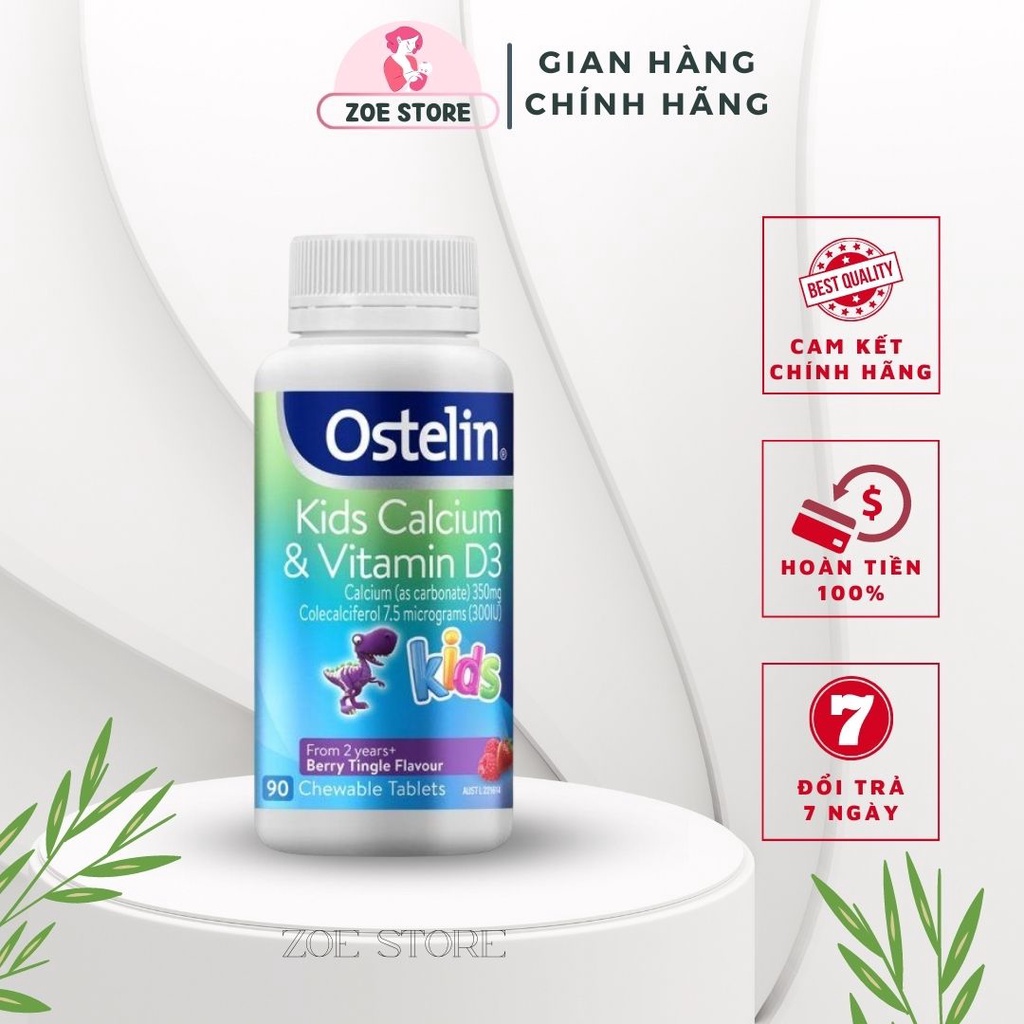 Vitamin D3 OSTERLIN 90 viên xilanh bổ sung cho bé 2 tuổi trở lên