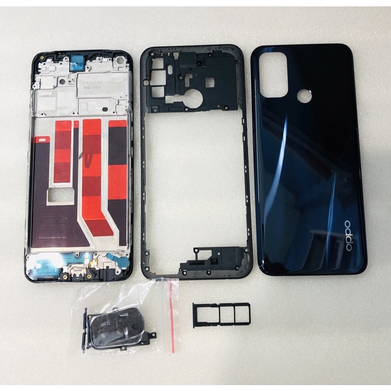 Vỏ loại đẹp thay thế cho oppo A53 kèm khay sim/ nút bấm đủ bộ-CPH2127/CPH2131