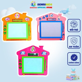 Bảng Viết Tự Xóa Thông Minh Benrikids Cho Bé Hình Ngôi Nhà Nhiều Màu Sắc