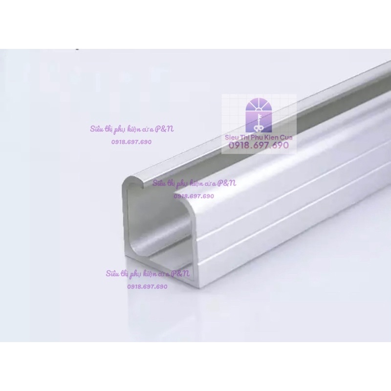 1.5 mét đường rày treo cửa lùa kèm bánh xe treo 8 bánh