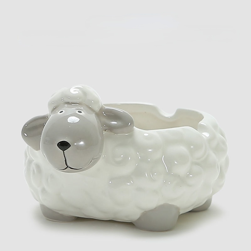 Gạt Tàn Thuốc Bằng Sứ Cỡ Nhỏ Thiết Kế Dễ Thương Tiện Dụng Trang Trí Phòng Khách