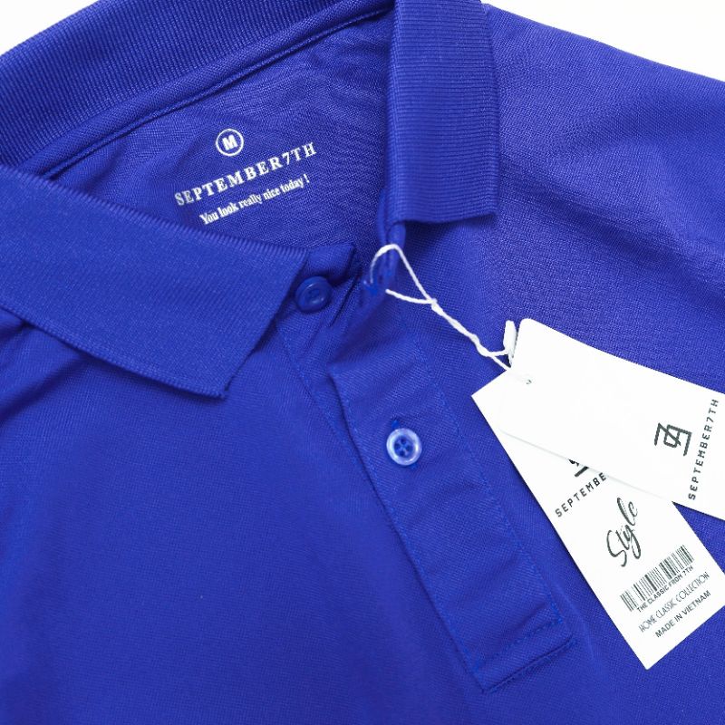 Áo thun Poly Polo September 7th chính hãng cao cấp, mát mịn ôm vừa đẹp, phom dáng Hàn Quốc basic, slimfit