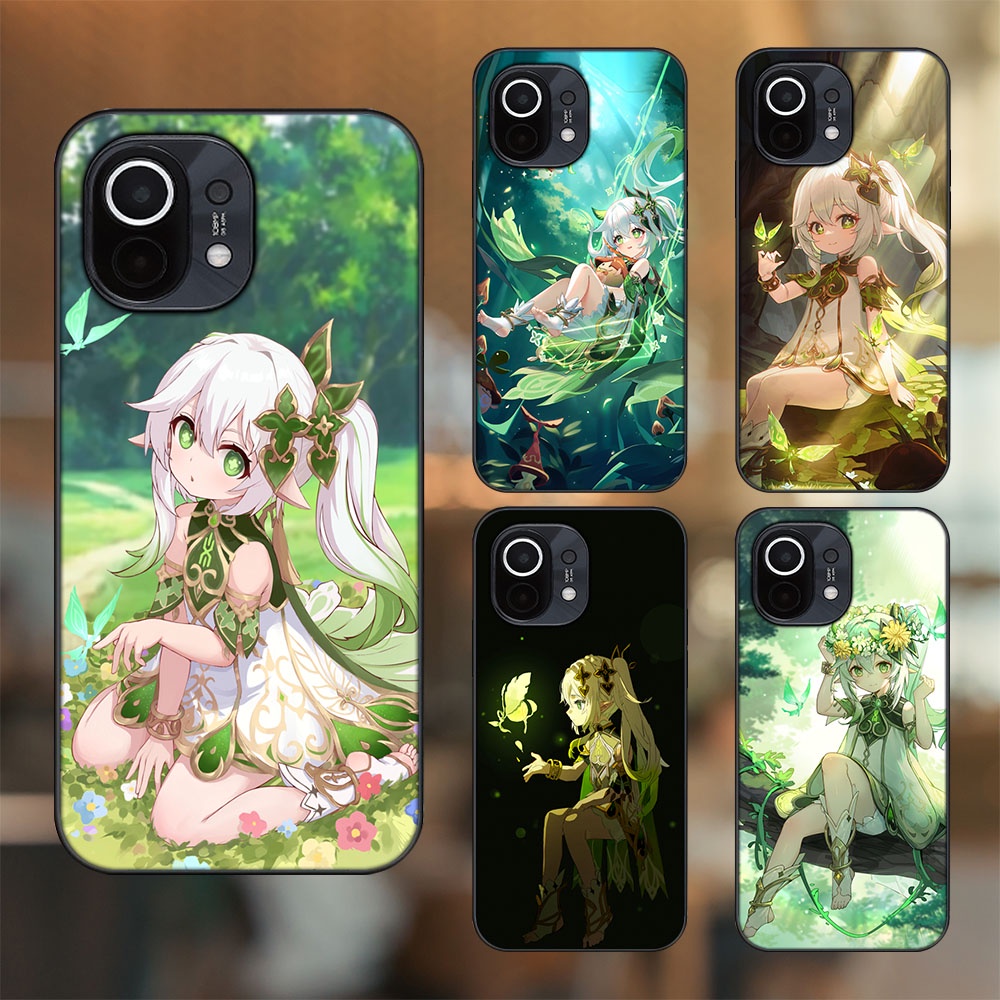 Ốp lưng Xiaomi Mi 11 viền đen in hình Nahida Genshin Impact