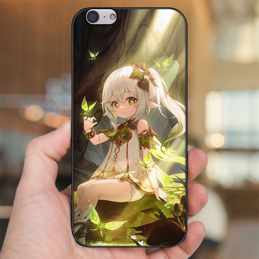 Ốp lưng Oppo A39, F3 Lite viền đen in hình Nahida Genshin Impact