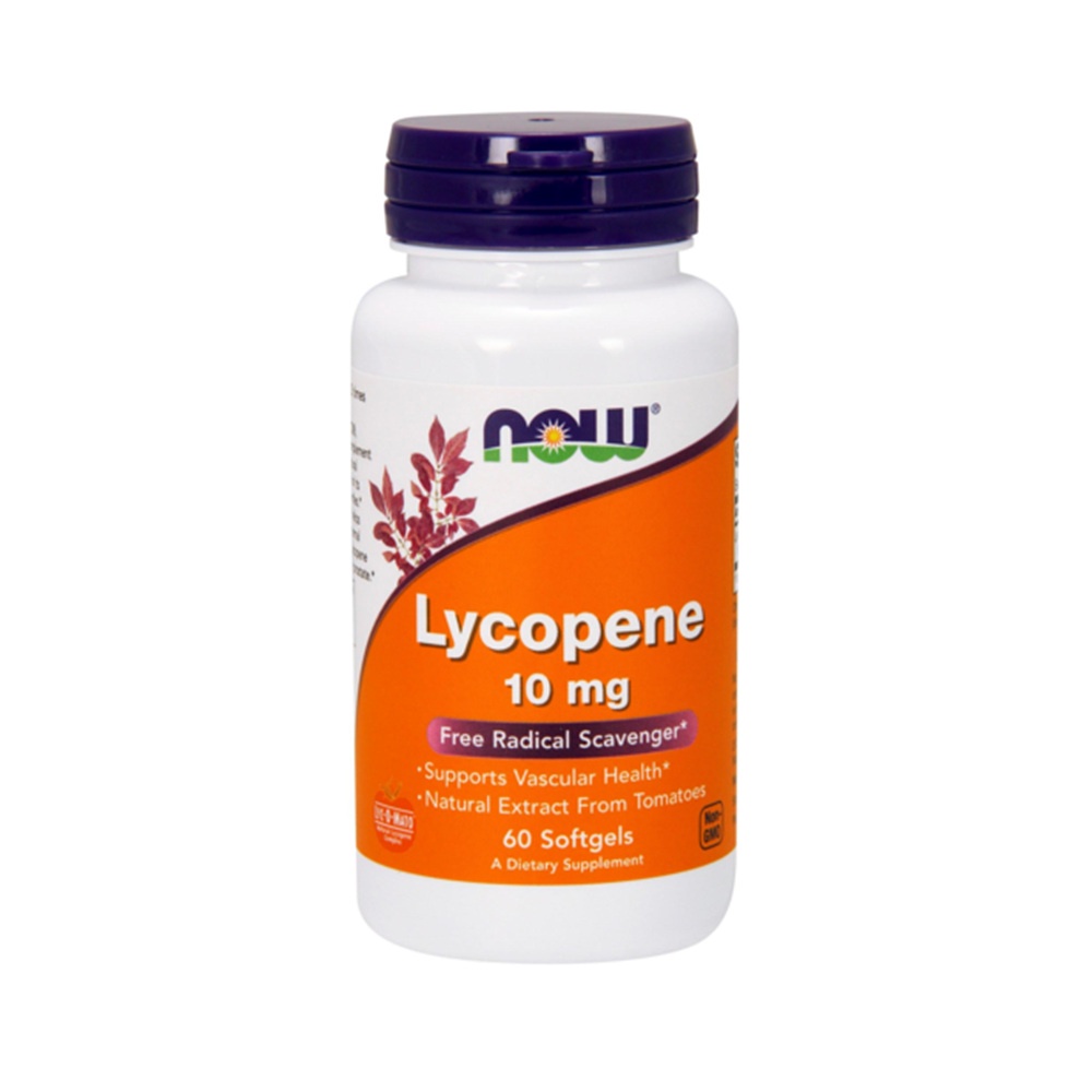 Viên uống Now Food Lycopene 10 mg 60 viên 1 hộp