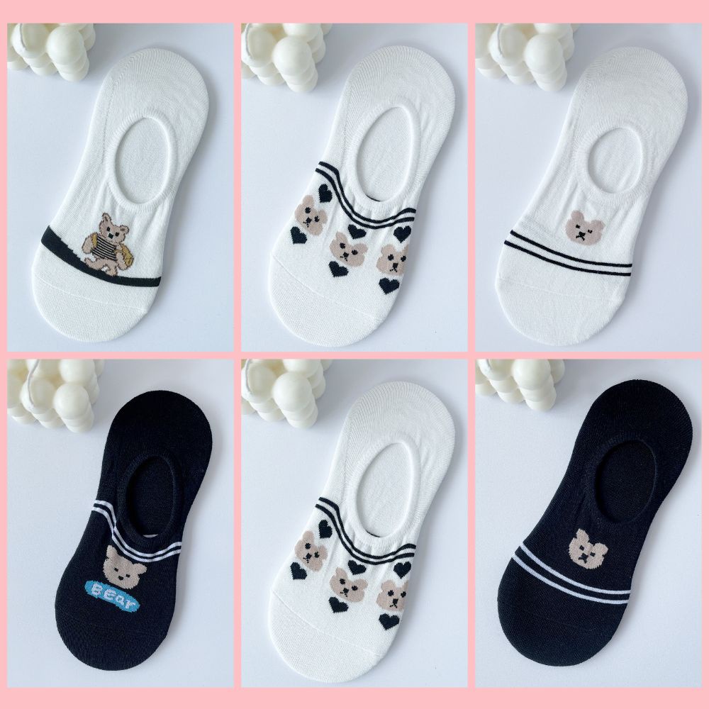 Tất lười nữ vớ lười nữ, Set 5 đôi tất nữ phong cách Hàn Quốc, co dãn 4 chiều, chất liệu cotton Hàn cao cấp TN-103