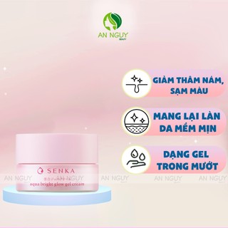 Kem dưỡng senka sáng da, mờ thâm sạm ban đêm white beauty glow gel cream 50gr