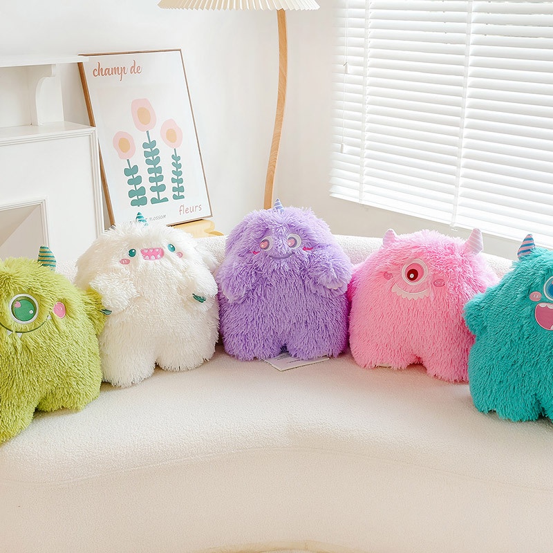 Gấu bông/ Thú bông monster bông xù mặt biểu cảm Mua Tất