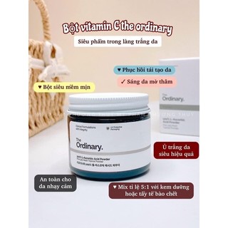 [BILL SEPHORA] Bột The Ordinary Vitamin C 100% L-Ascorbic Acid Powder