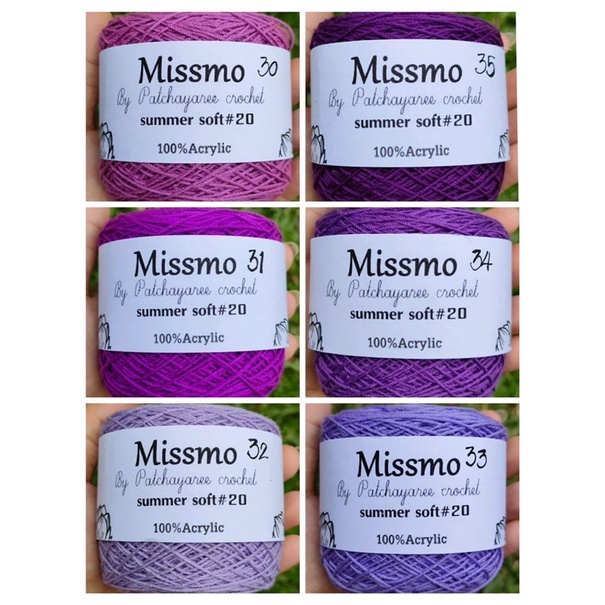 Sợi Missmo  cuộn 200gram - Màu 01-50