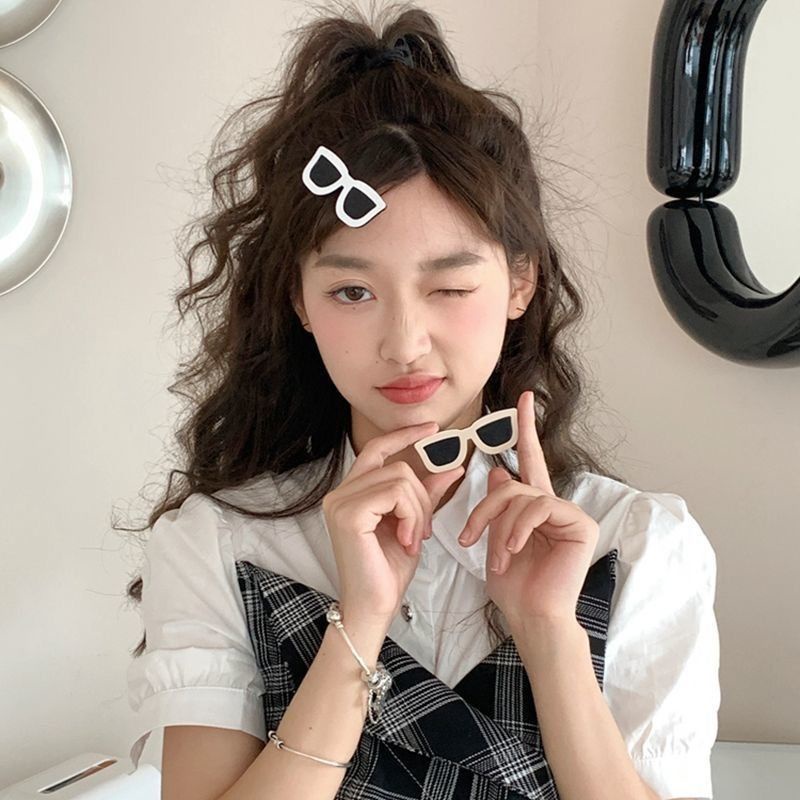 Kẹp Tóc Hình Mắt Kính Dễ Thương Sáng Tạo Phong Cách Nhật Bản 43JA
