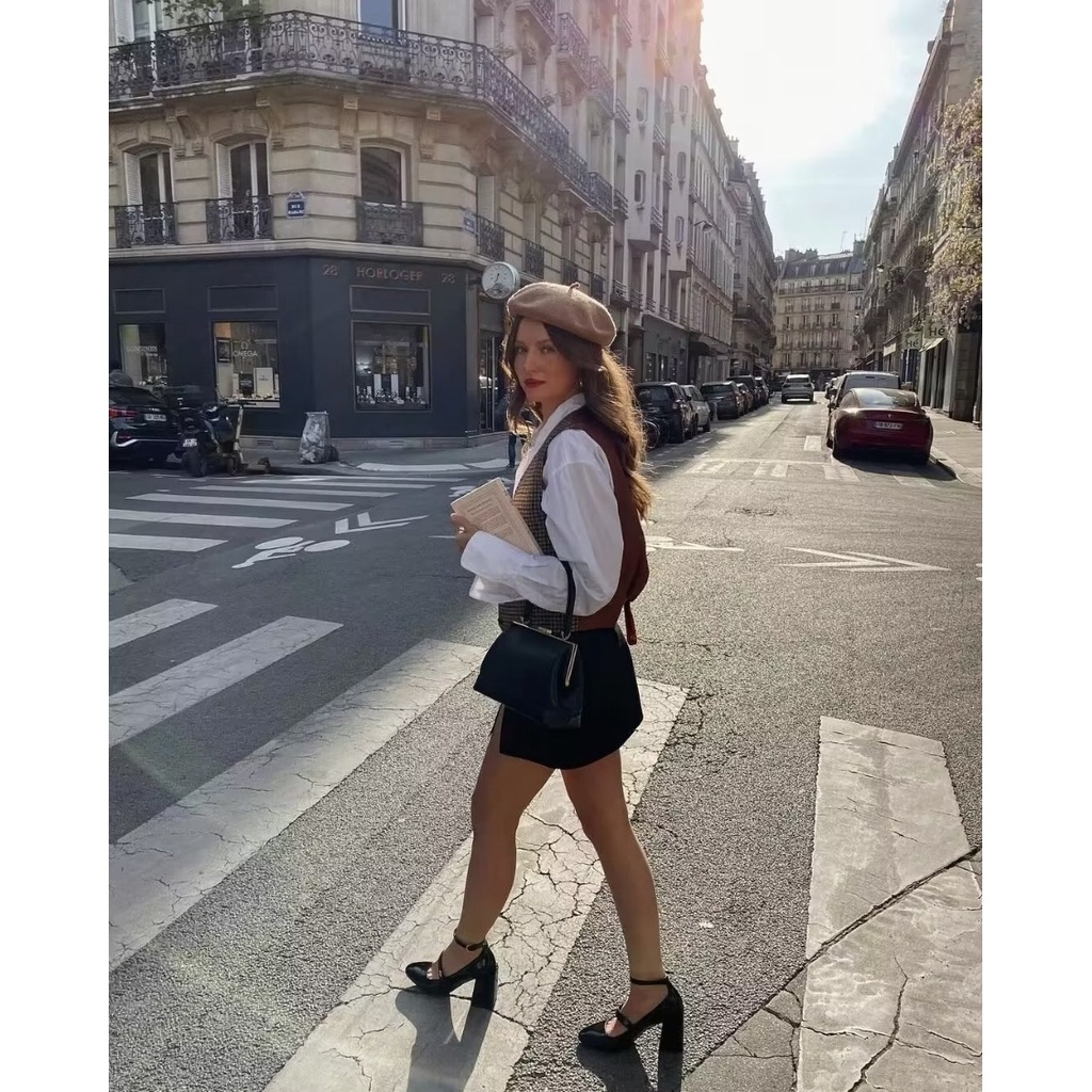 Áo Không Tay Thiết Kế Mới Thời Trang Mùa Thu Theo Phong Cách Âu Mỹ Cho Nữ 2022