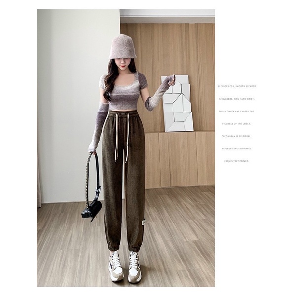 Quần thể thao tăm nhung tuyết chuẩn loại 1