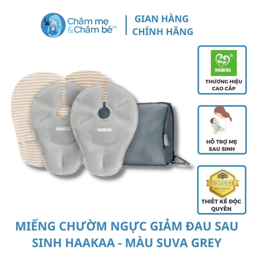 Túi Chườm Ngực Nóng Lạnh Haakaa. Giảm Đau Ngực Cho Mẹ Sau Sinh. Bộ 2 Chiếc