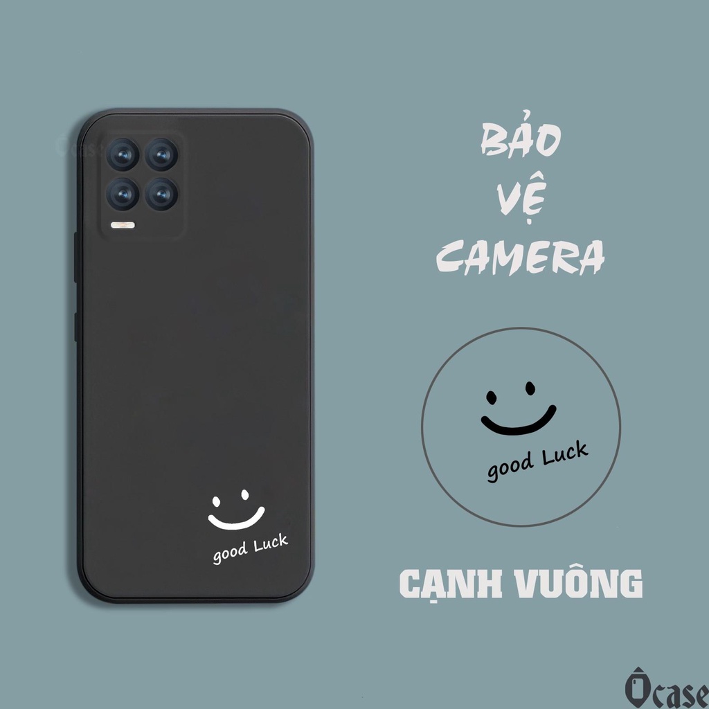 Ốp lưng Realme 8 / Realme 8 Pro in hình mặt cười may mắn cạnh viền vuông có bảo