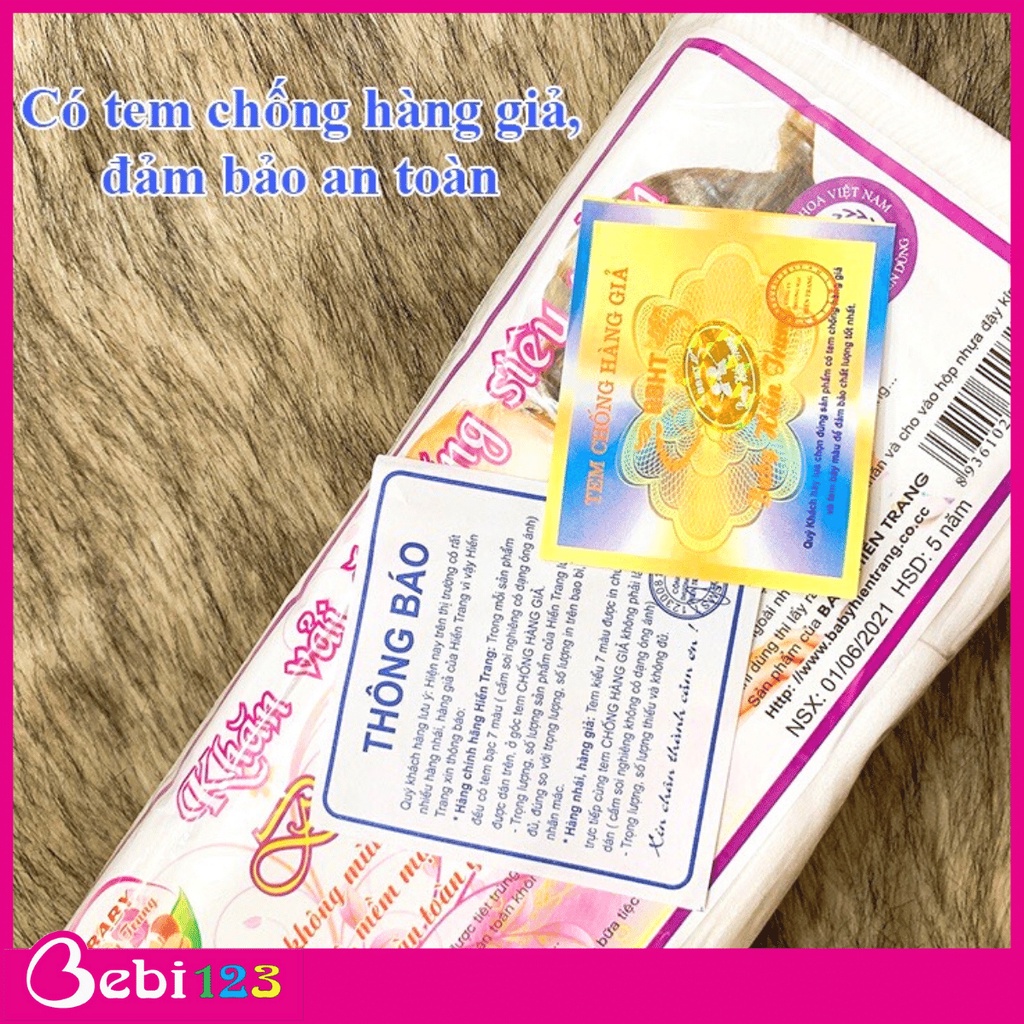 Khăn Vải Khô Đa Năng Hiền Trang 200g an toàn cho làn da của bé