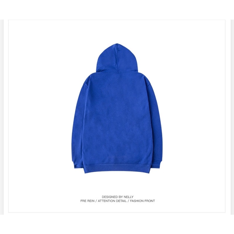 Áo nỉ sweater Nelly lót lông unisex nam nữ nelly35