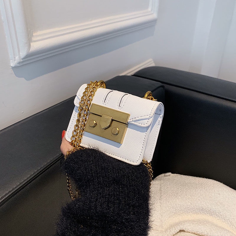 ✨Bán Chạy✨ Túi Xách Charles and Keith mini Phối Dây Xích Đeo Vai Cá Tính Cho Nữ