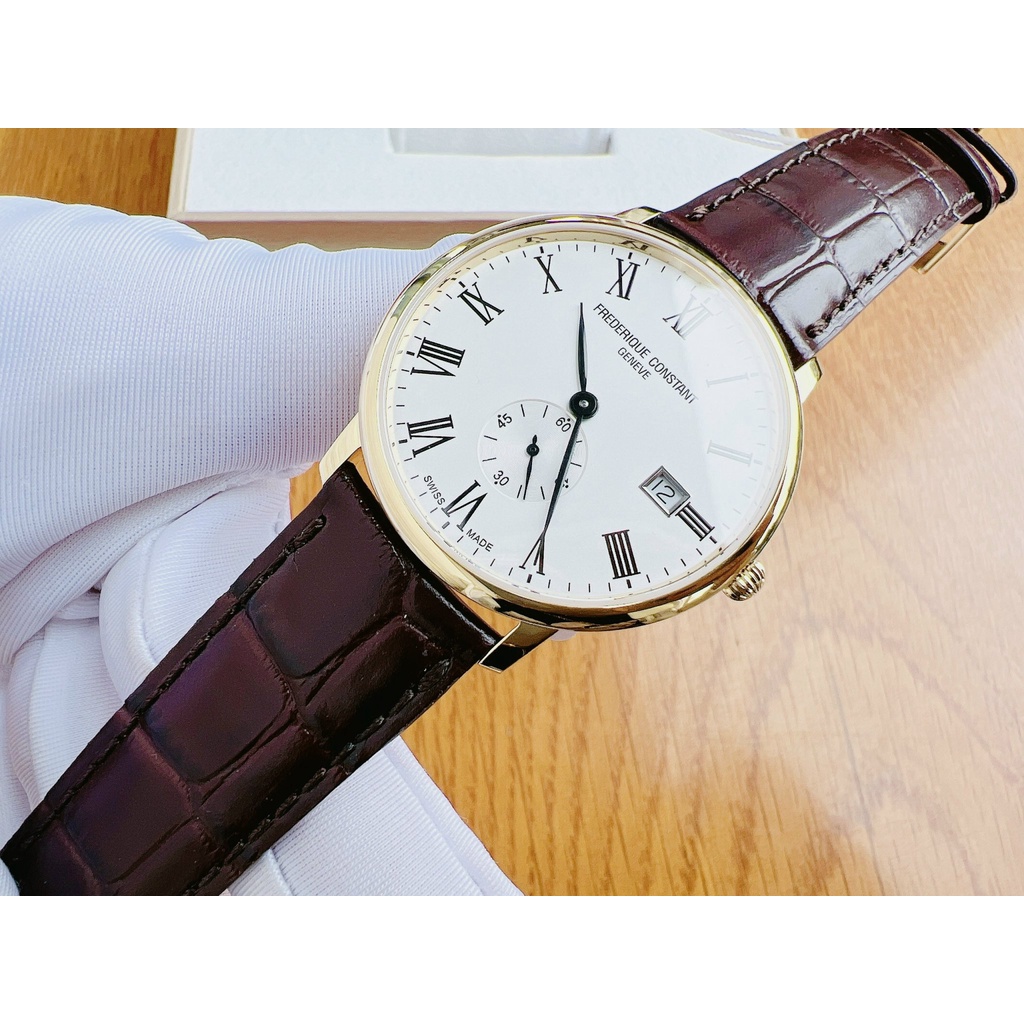 Đồng hồ nam dây da Frederique Constant Slimline FC-245WR5S5