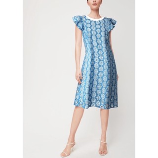 Đầm suông J.crew denim đục lỗ