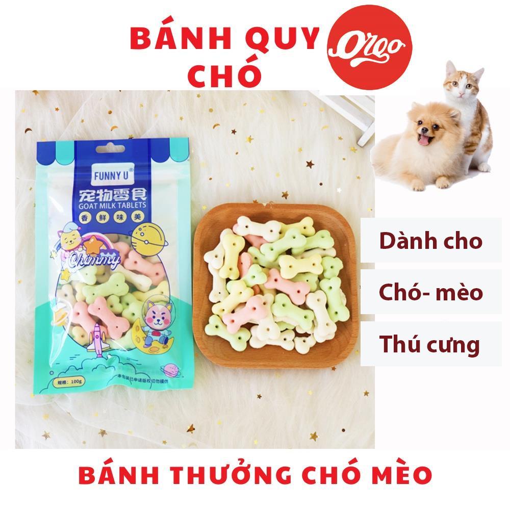 Bánh quy cho Chó Orgo gói 80gr Nhiều Canxi giúp chó Chắc xương