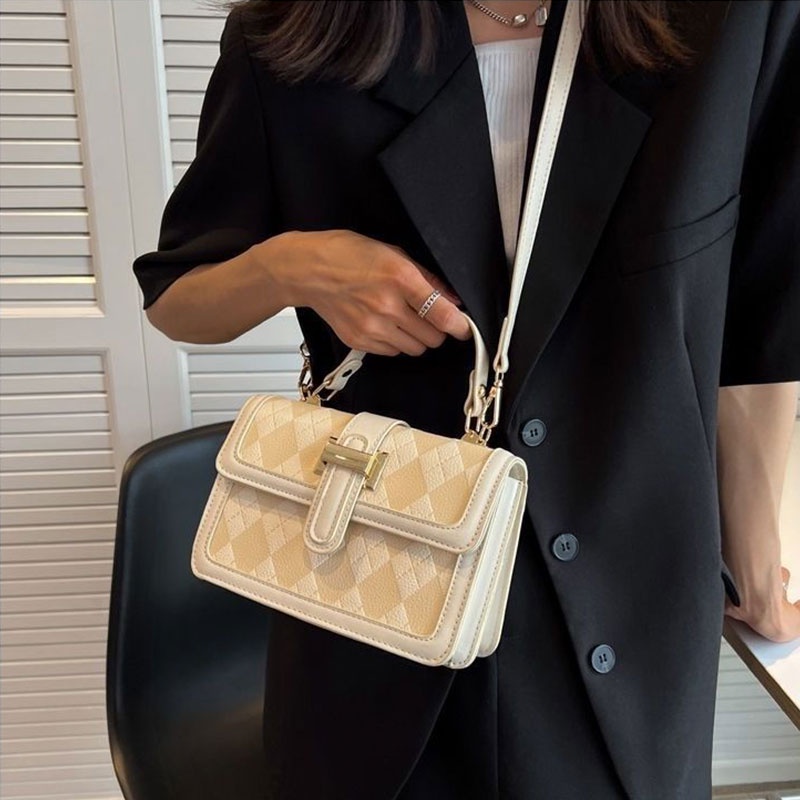 Mischa Túi Đeo Chéo Hình Thoi Chất Liệu Da PU Cao Cấp Hợp Thời Trang