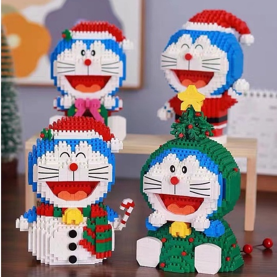 Hàng Mới Về Đồ Chơi Lắp Ráp Hình Mèo Máy Doraemon Dễ Thương