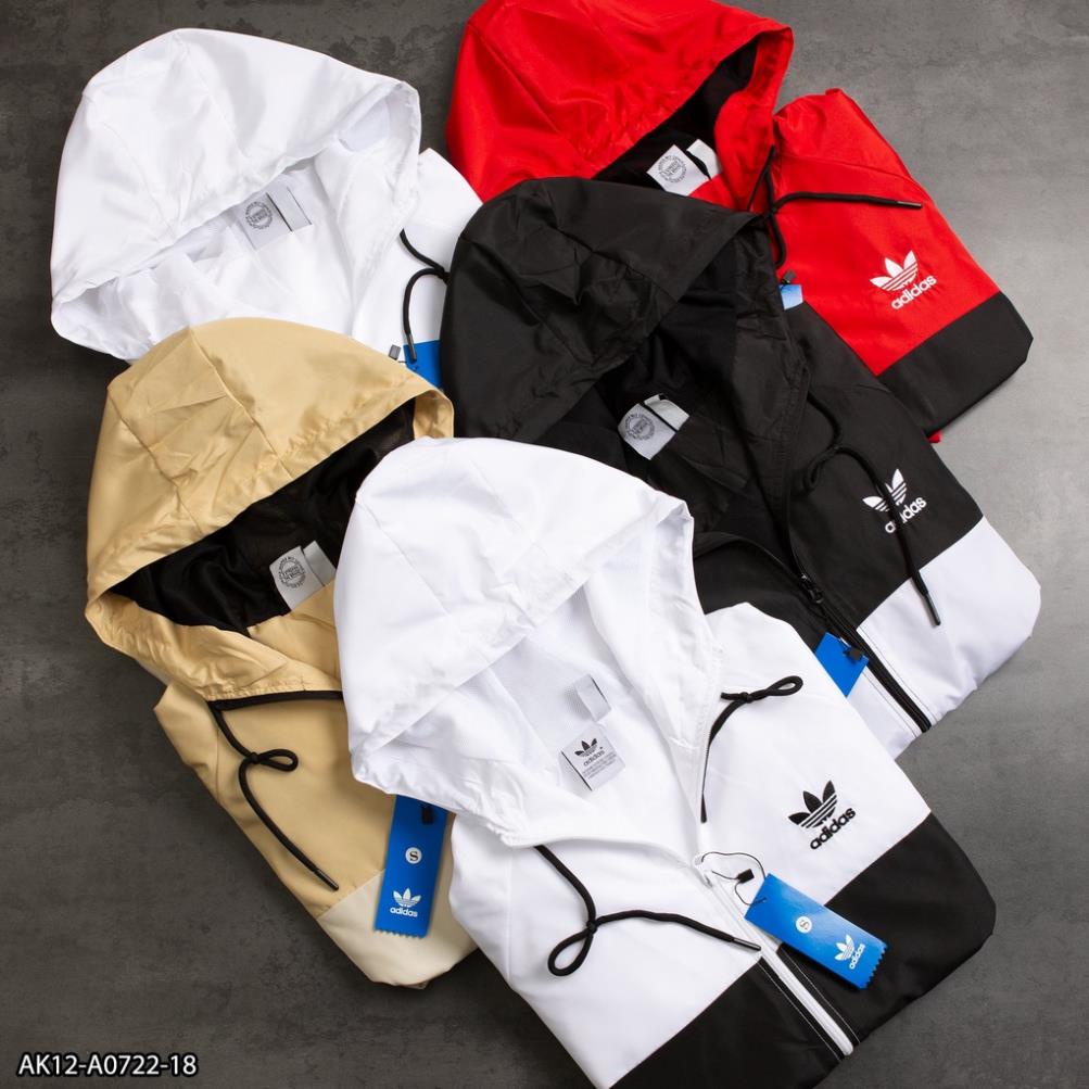 Áo khoác Adidas (AK12) Vải gió 2 lớp - thời trang nam VNXK