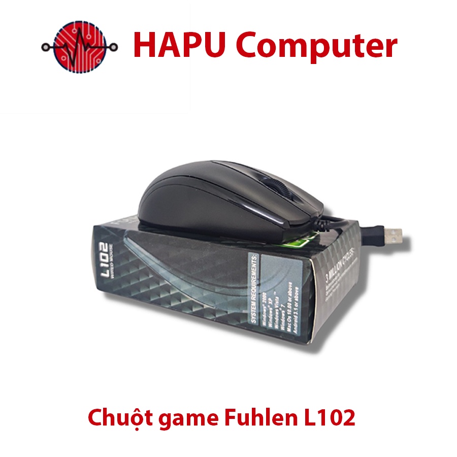 Chuột game Fuhlen L102 nhập khẩu, hàng chuyên game Giá Rẻ bảo hành 24 tháng