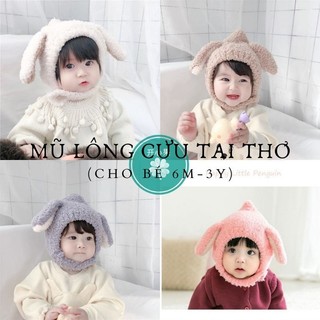 Mũ len cho bé - mũ lông cừu cho bé trai, bé gái từ 6 tháng tới 3 tuổi