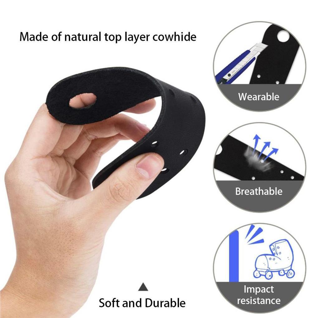 Set 2 Bọc Bảo Vệ Ngón Chân Và Giày Trượt Patin Bằng Da Gọn Nhẹ Chống Mòn Cho Người Mới Bắt Đầu