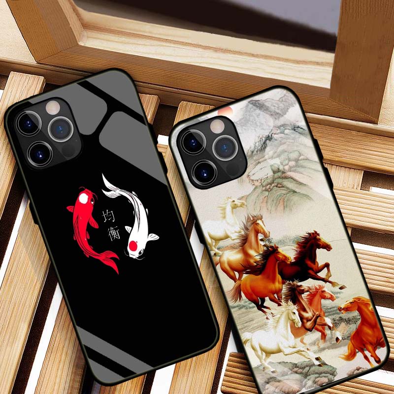 Ốp IPHONE 12, 12 Pro, 12 Promax Lưng Kính Cường Lực Cao Cấp Mới Nhất