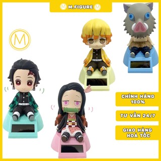 Mô hình chính hãng tanjiro, nezuko, zenitsu, inosuke lắc lư - swinging solar figure