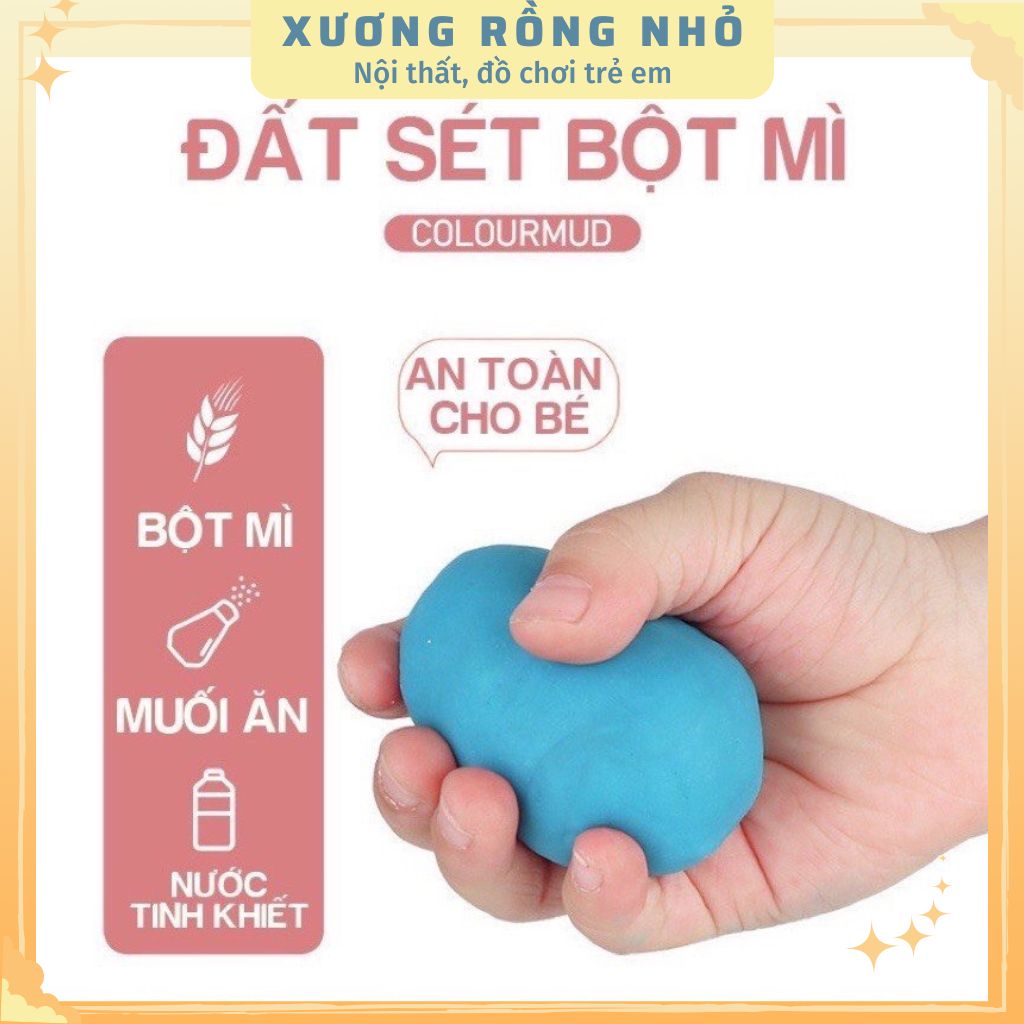 Đất nặn an toàn cho bé tạo hình theo khuân siêu ngộ nghĩnh, đồ chơi đất nặn bò sữa