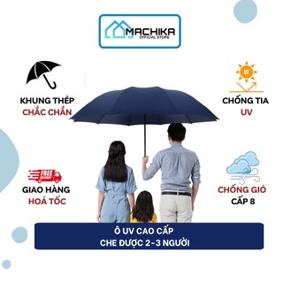 (Quà tặng móc 3D) Ô che nắng, che mưa LOẠI CAO CẤP, dù gấp gọn 2 lớp phủ chống tia UV, du dã ngoại ngoài trời cầm tay